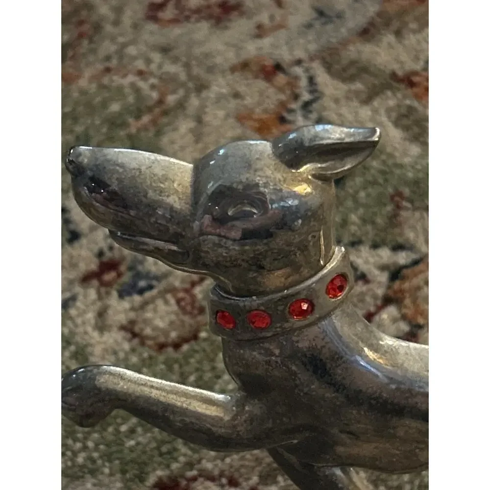 Reto Dog Christmas Sticking Holder with red jeweled collar